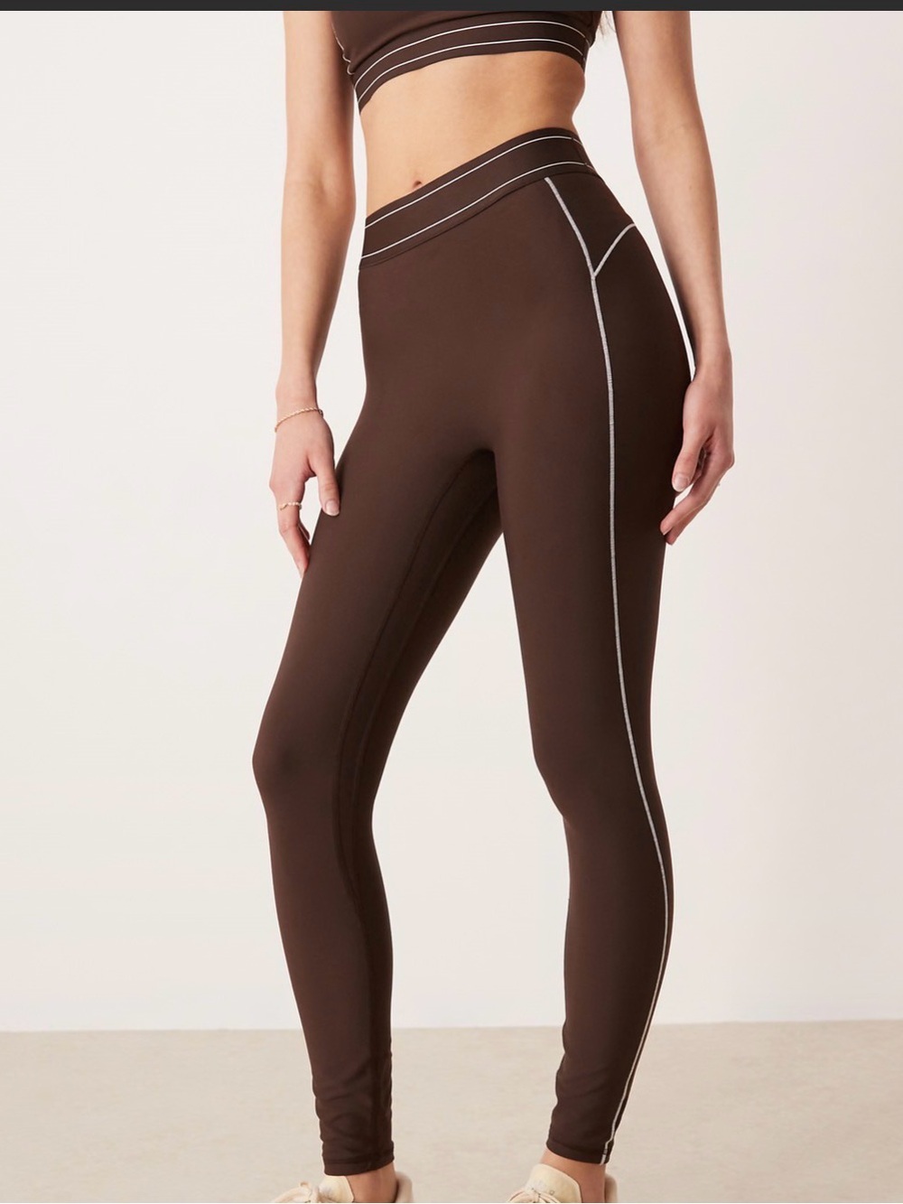 Abercrombie & Fitch YPB Sculptux 7/8 Leggings - Brown
